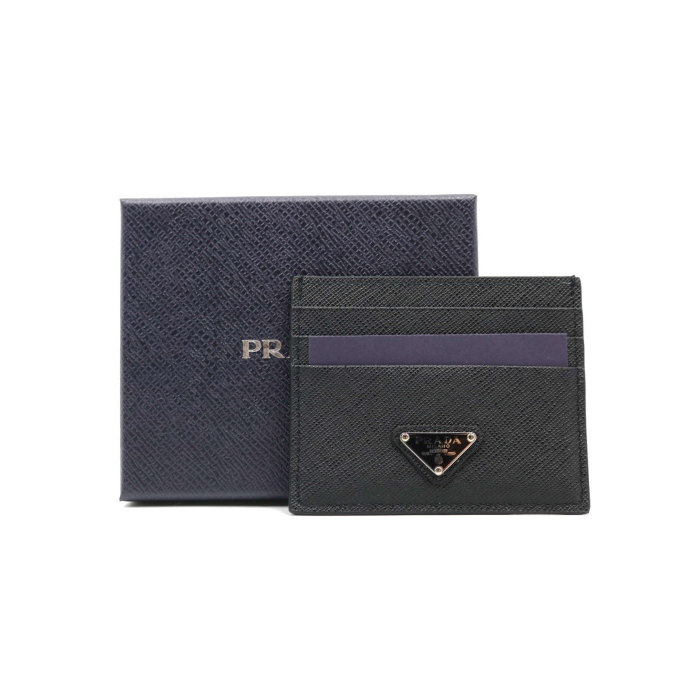 Prada Portacarte Pelle Saffiano Nero