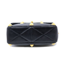 Valentino Roman Stud Media Pelle Nera