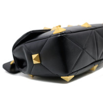 Valentino Roman Stud Media Pelle Nera