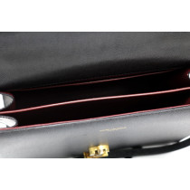 Saint Laurent Cassandre Pelle Nera