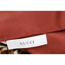 Gucci Foulard 85TH Seta Beige e Marrone