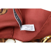Gucci Foulard 85TH Seta Beige e Marrone