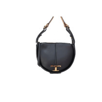 Tod's Half Moon Schwarzes Leder