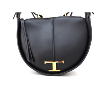 Tod's Half Moon Schwarzes Leder