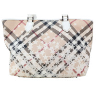 Burberry Nova Check Tote Bag Pelle Beige