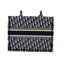 Dior Book Tote Tela Oblique Blu