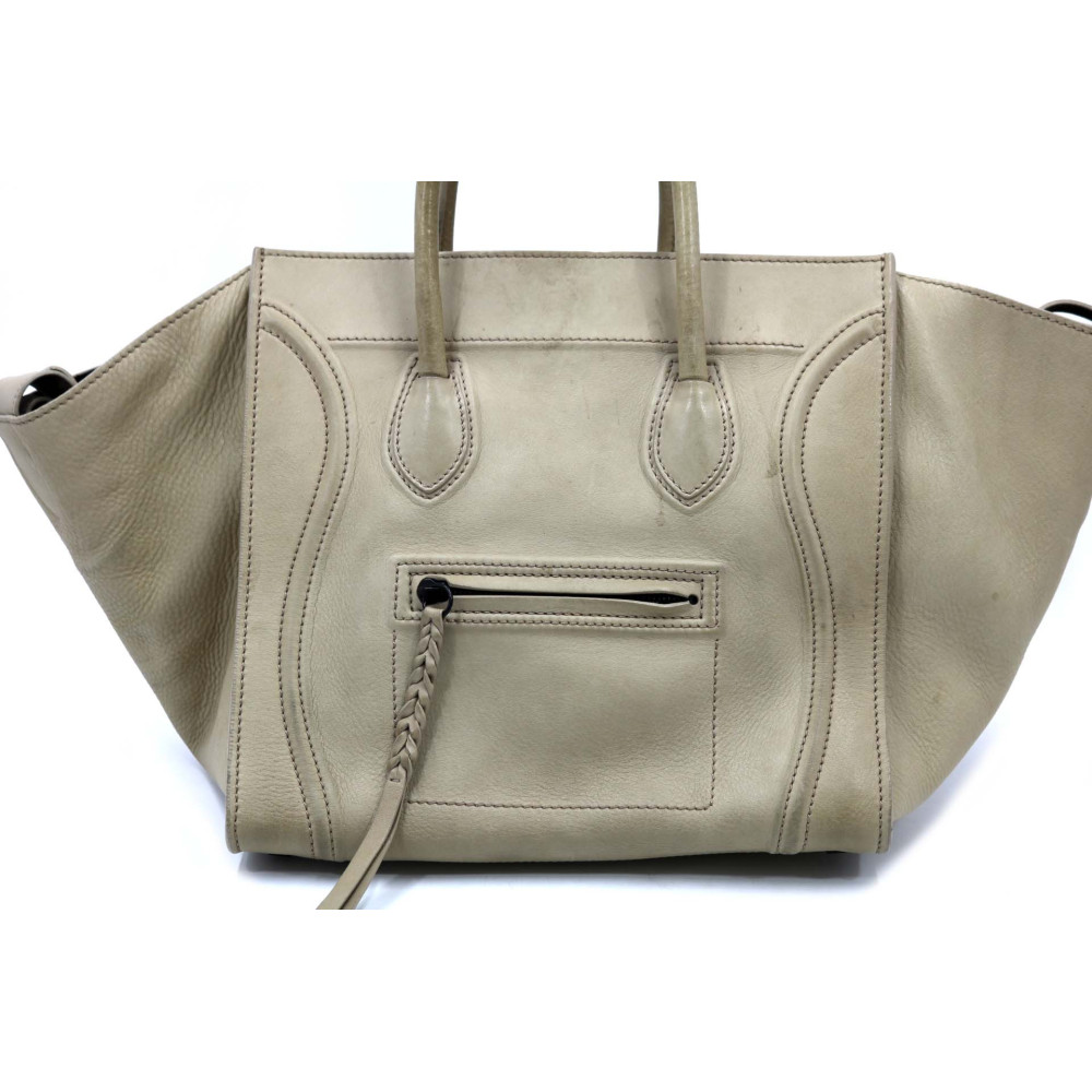 Celine Luggage Tote Pelle Avorio