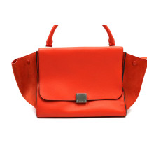Celine Trapeze Pelle Arancione
