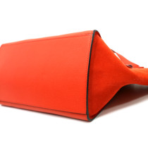 Celine Trapeze Pelle Arancione