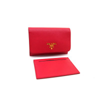 Prada Portafoglio e Portacarte Pelle Saffiano Rosa