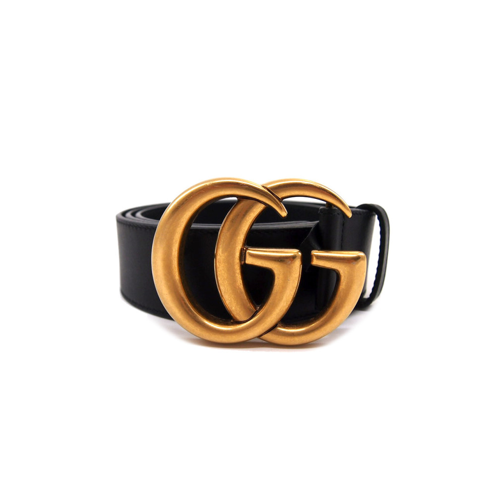 Gucci Cintura Marmont Pelle Nera