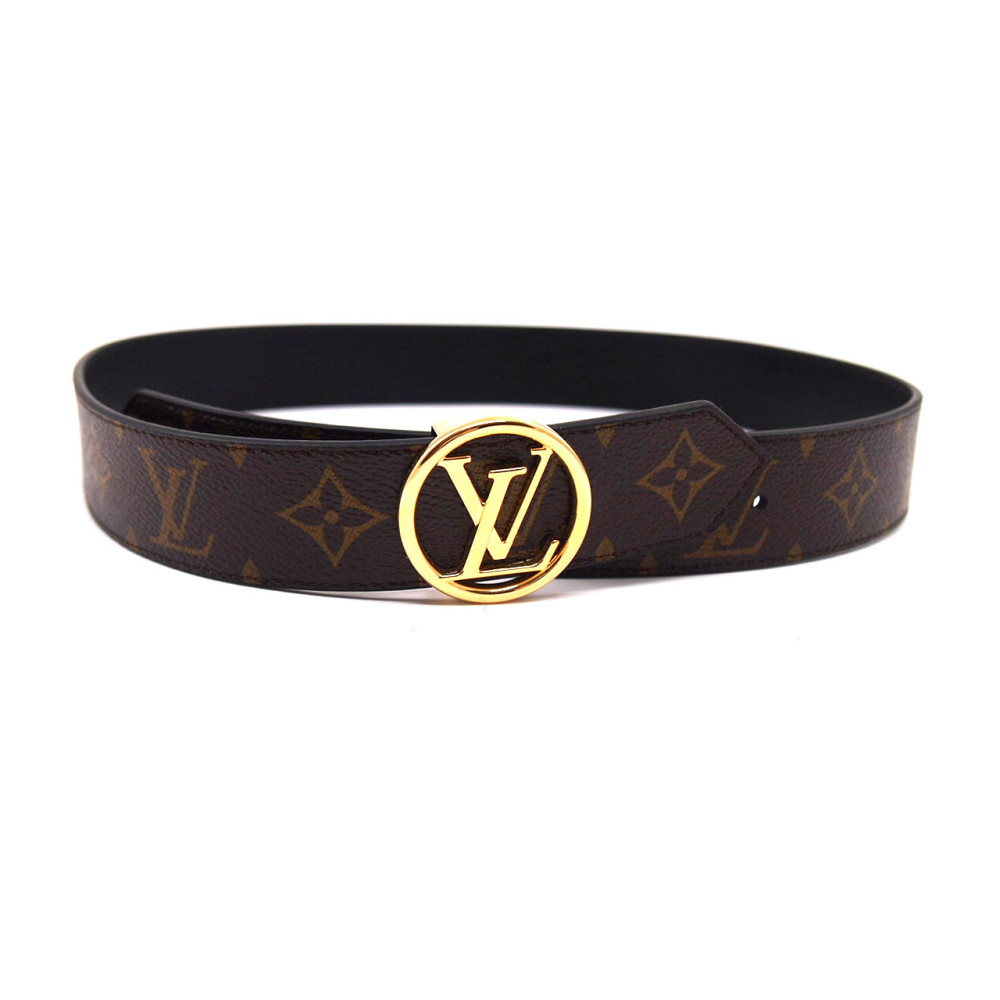 Louis Vuitton Cintura Circle Reversibile Monogram e Pelle