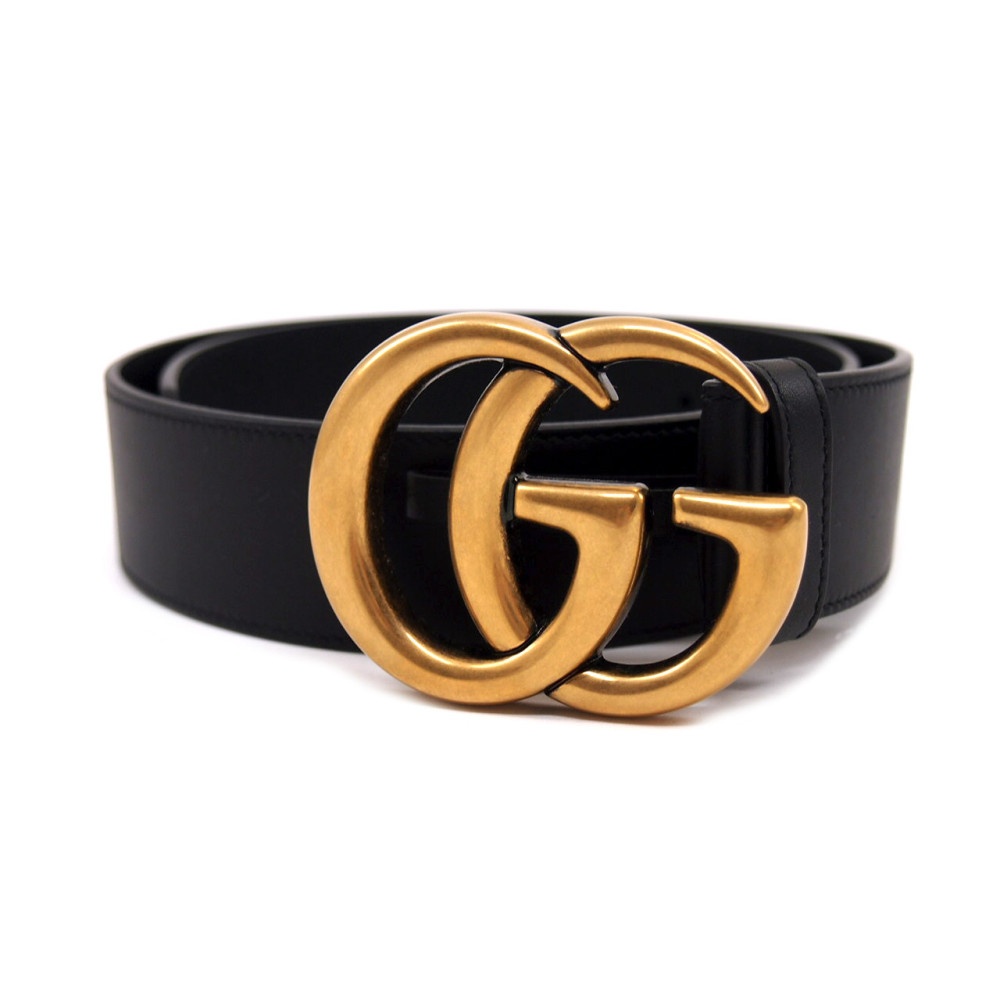 Gucci Cintura Marmont Pelle Nera