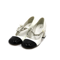 Miu Miu Decollete Vernis Avorio e Nera