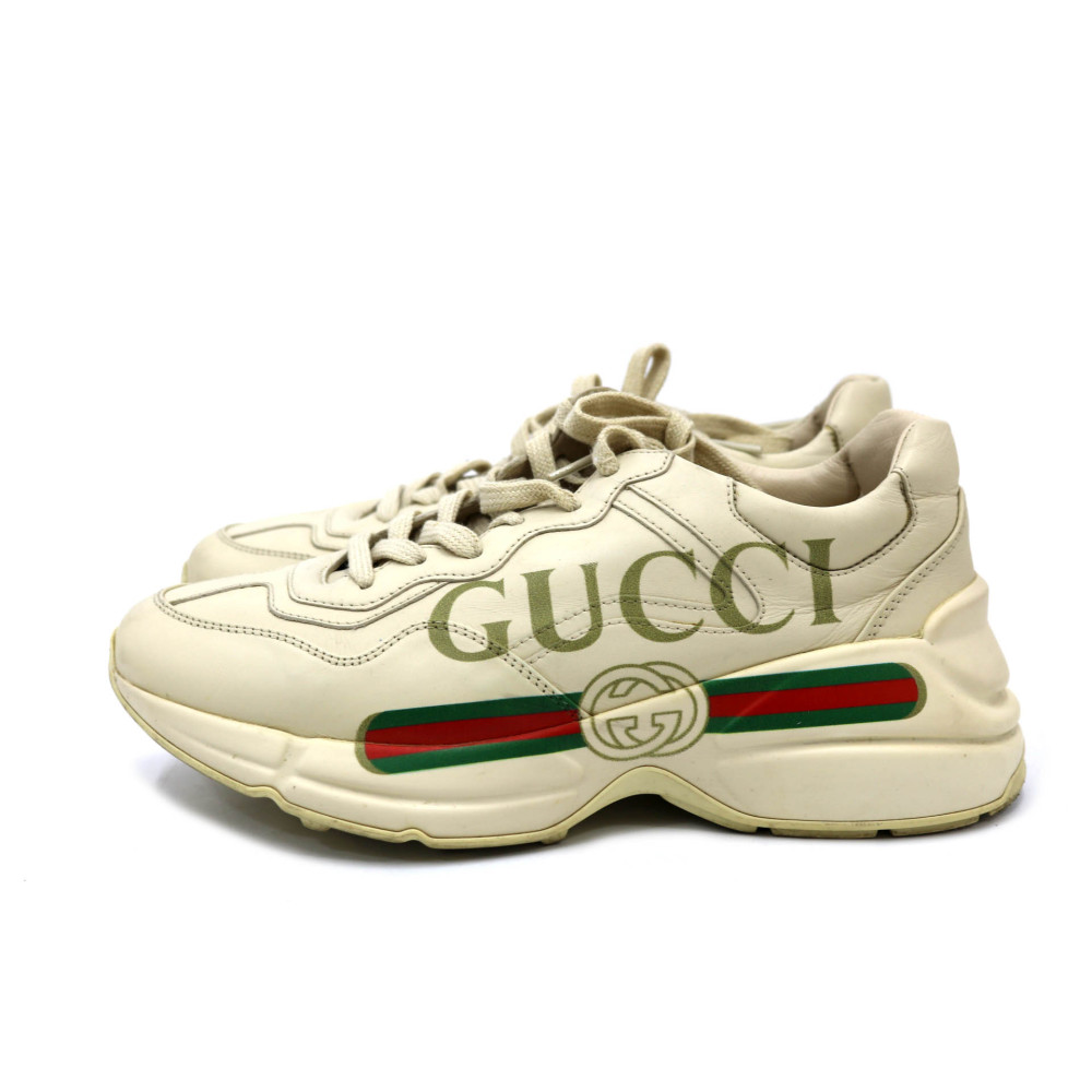 Gucci Sneaker Rhyton Pelle Avorio