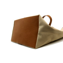 Saint Laurent Tote Y Tela Beige