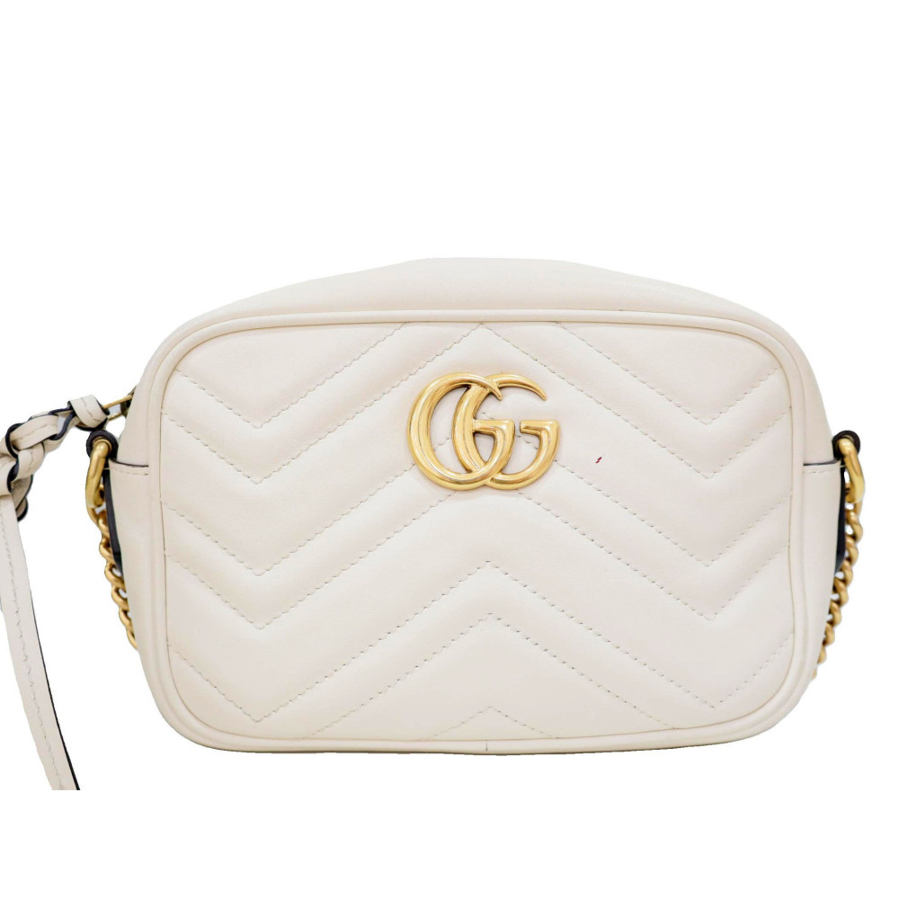 Gucci Camera Bag Mini Pelle Panna