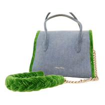 Miu Miu Shopping Denim e Velluto Azzurro