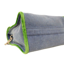 Miu Miu Shopping Denim e Velluto Azzurro