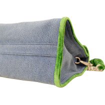 Miu Miu Shopping Denim e Velluto Azzurro