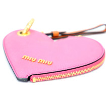 Miu Miu Portamonete Pelle Rosa