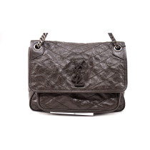 Saint Laurent Niki Pelle Grigia