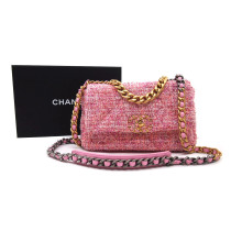 Chanel 19 Tweed Rosa