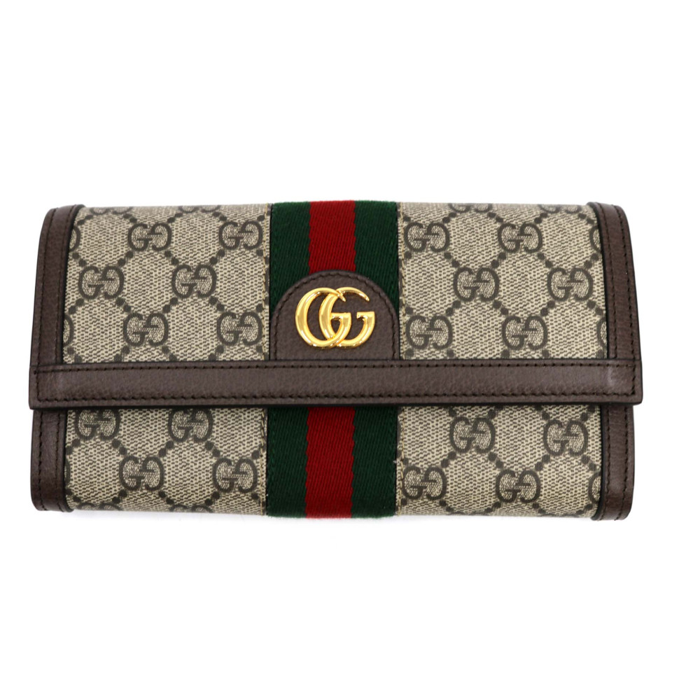 Gucci Portafoglio Ophidia GG Beige