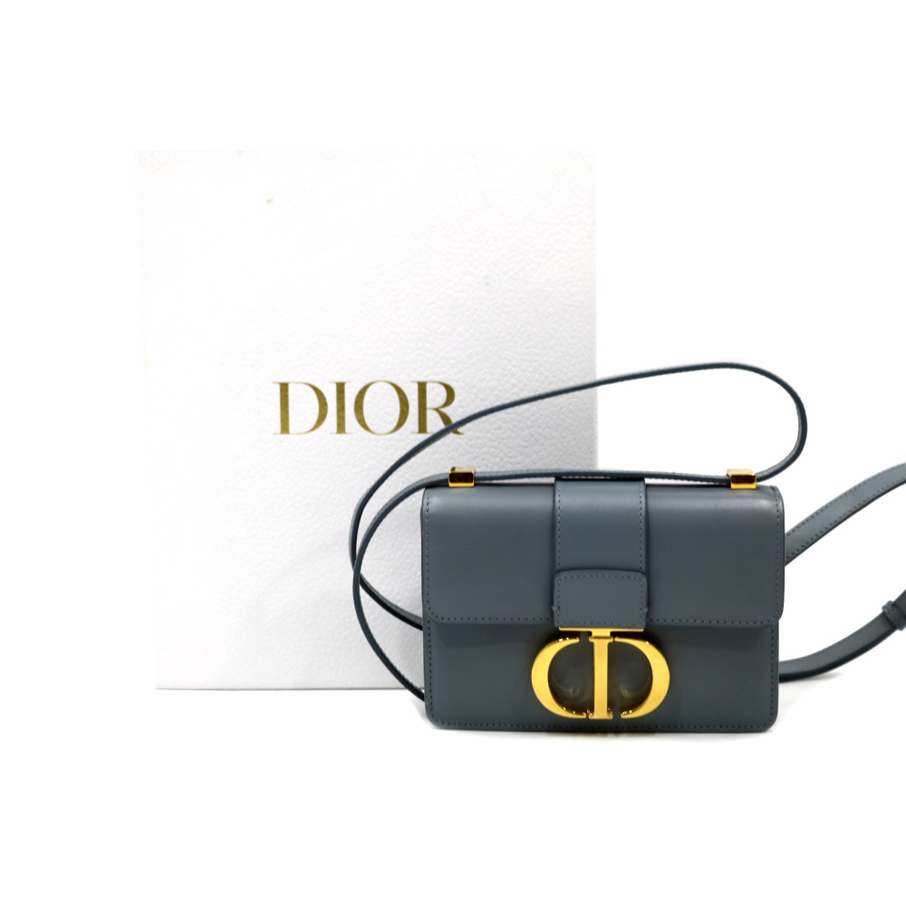 Dior Montaigne Mini Pelle Grigia