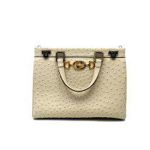 Gucci Zumie Struzzo Avorio