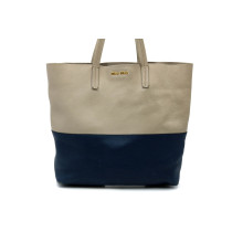 Miu Miu Shopping Pelle Beige e Blu