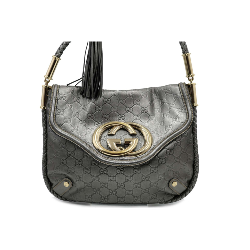 Gucci Shopping Pelle Argento