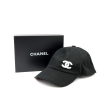 Chanel Cappello con Visiera Cotone Nero