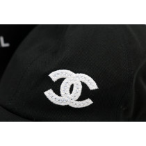 Chanel Cappello con Visiera Cotone Nero
