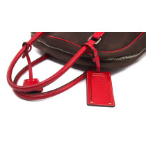 Prada Shopping Vintage Tela Marrone