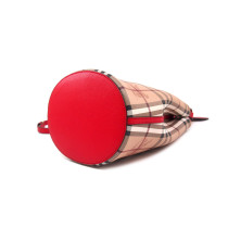 Burberry Noè PM Check Beige e Pelle Magenta