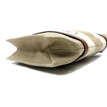 Chloe Tote Bag Woody Lino Bianco e Marrone