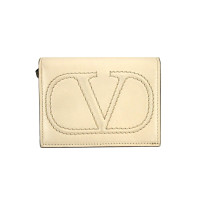 Valentino Portafoglio Vlogo Piccolo Pelle Bianca