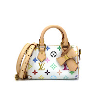 Louis Vuitton Speedy Nano Murakami Multicolor Bianca