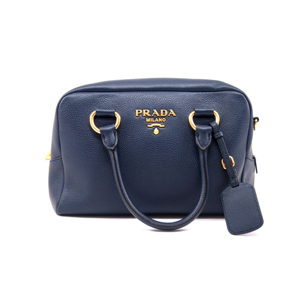 Prada Bauletto Phoenix Pelle Blu