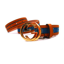 Gucci Cintura Denim Blu