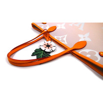 Louis Vuitton Neverfull Limited Edition By The Pool Tela Crema