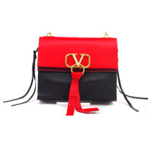 Valentino VLogo Ring Pelle Rossa e Nera