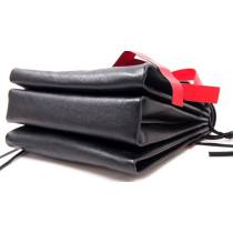 Valentino VLogo Ring Pelle Rossa e Nera