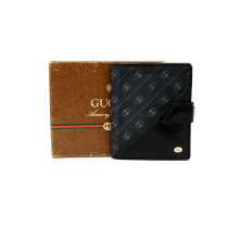 Gucci Portafoglio Tela e Pelle Nera