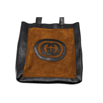 Gucci Shopping Scamosciato Marrone