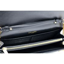 Saint Laurent Cassandre Pelle Nera