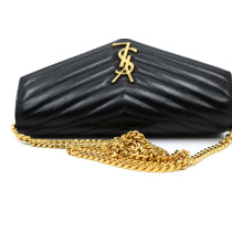 Saint Laurent Cassandre Pelle Nera