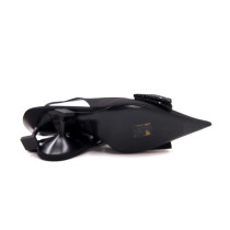 Miu Miu Slingback Raso e Cristalli Nera