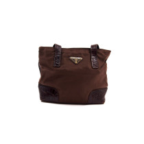 Prada Shopping Nylon Marrone